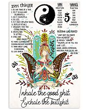 Poster Yoga inhale 24x36 Poster front