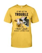 If we get in trouble cow Classic T-Shirt thumbnail