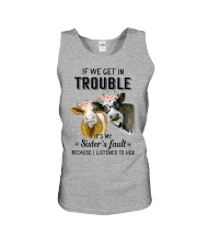 If we get in trouble cow Unisex Tank thumbnail