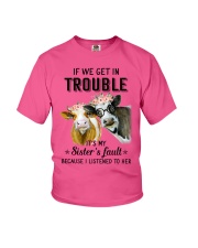 If we get in trouble cow Youth T-Shirt thumbnail