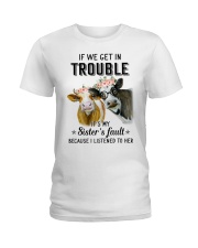 If we get in trouble cow Ladies T-Shirt thumbnail