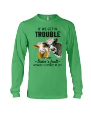 If we get in trouble cow Long Sleeve Tee thumbnail