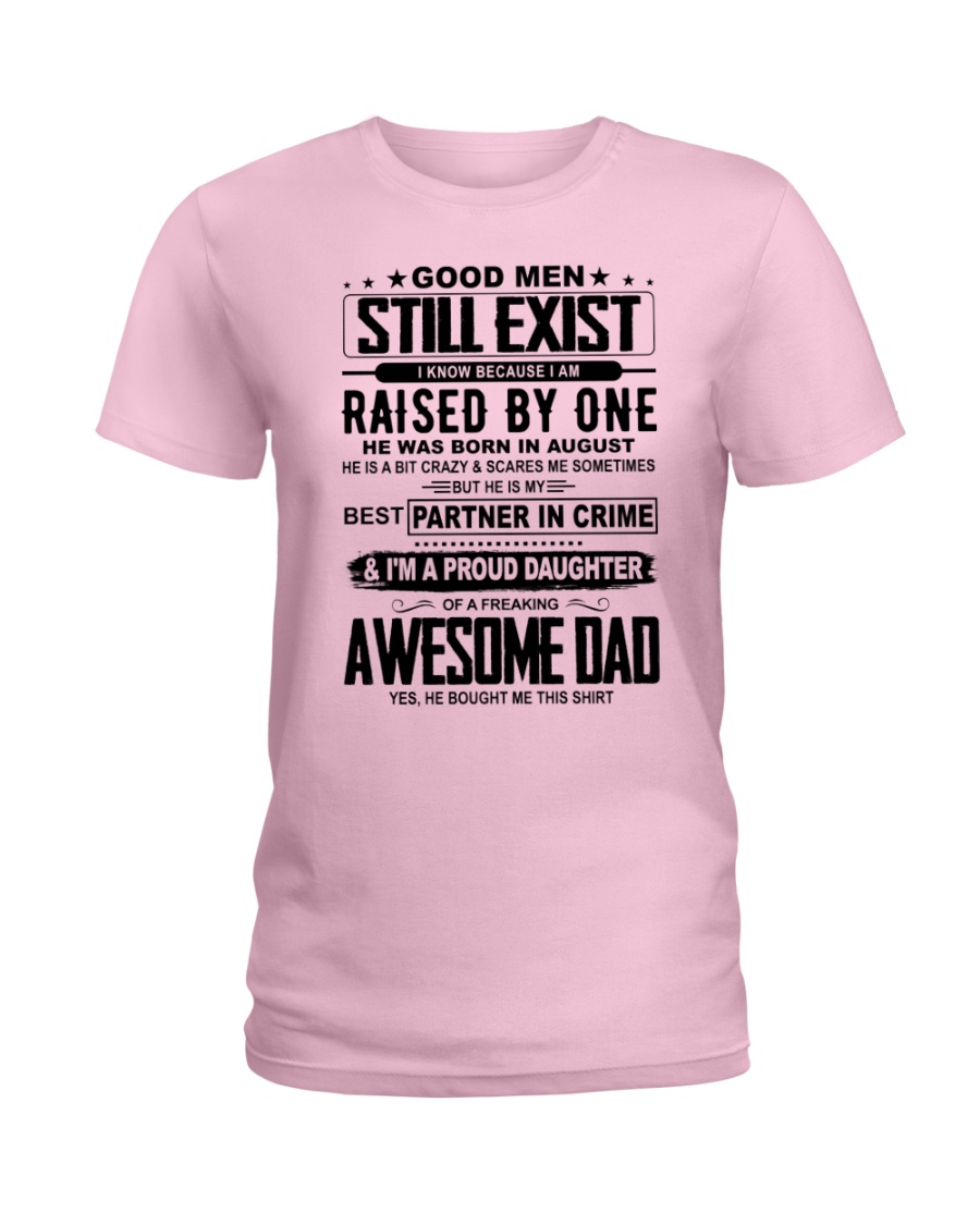 August Awesome Dad Ladies T-Shirt