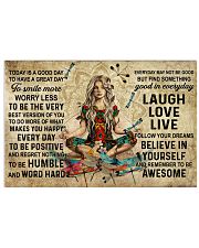Yoga Makes You Happy Poster - Canvas 36x24 Poster front