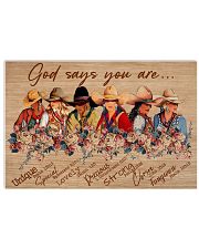 Poster horse god say you are 36x24 Poster front