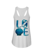 Mermaid love ocean Ladies Flowy Tank tile