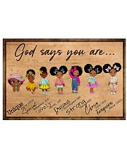 Poster black queen strong girl 36x24 Poster front