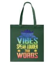 Yoga vibes speak louder Tote Bag tile
