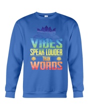 Yoga vibes speak louder Crewneck Sweatshirt tile