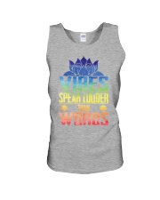 Yoga vibes speak louder Unisex Tank tile