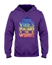 Yoga vibes speak louder Hooded Sweatshirt tile