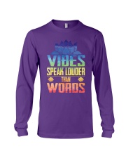 Yoga vibes speak louder Long Sleeve Tee tile