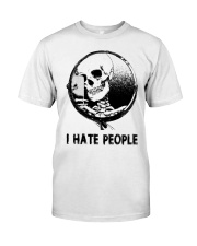 tattoo i hate people skull Classic T-Shirt front