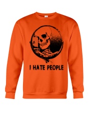 tattoo i hate people skull Crewneck Sweatshirt tile