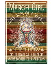Poster Yoga march girl 24x36 Poster front