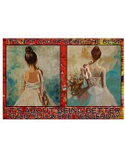 Poster Ballet its not about being the best 36x24 Poster front
