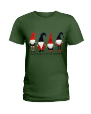 Christmas 4 santas Ladies T-Shirt thumbnail