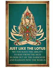 Poster Yoga lotus 24x36 Poster front