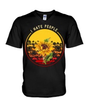 I hate people V-Neck T-Shirt thumbnail