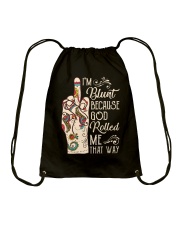 Yoga hand im blunt Drawstring Bag tile