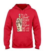 Yoga hand im blunt Hooded Sweatshirt tile