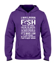 May born to fish Hooded Sweatshirt tile