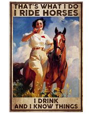 Poster horse i drink 24x36 Poster front
