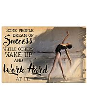 Poster Ballet work hard 36x24 Poster front