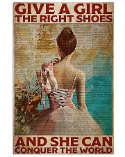 Poster Ballet give a girl true shoes 24x36 Poster front