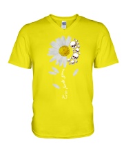 tattoo given V-Neck T-Shirt tile