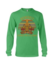 Yoga namaste exhale man Long Sleeve Tee tile