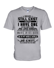 April Horses V-Neck T-Shirt thumbnail