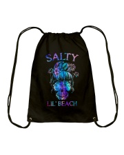 Mermaid skull beach Drawstring Bag tile