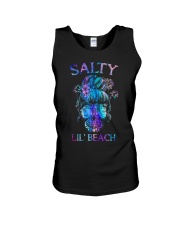 Mermaid skull beach Unisex Tank tile