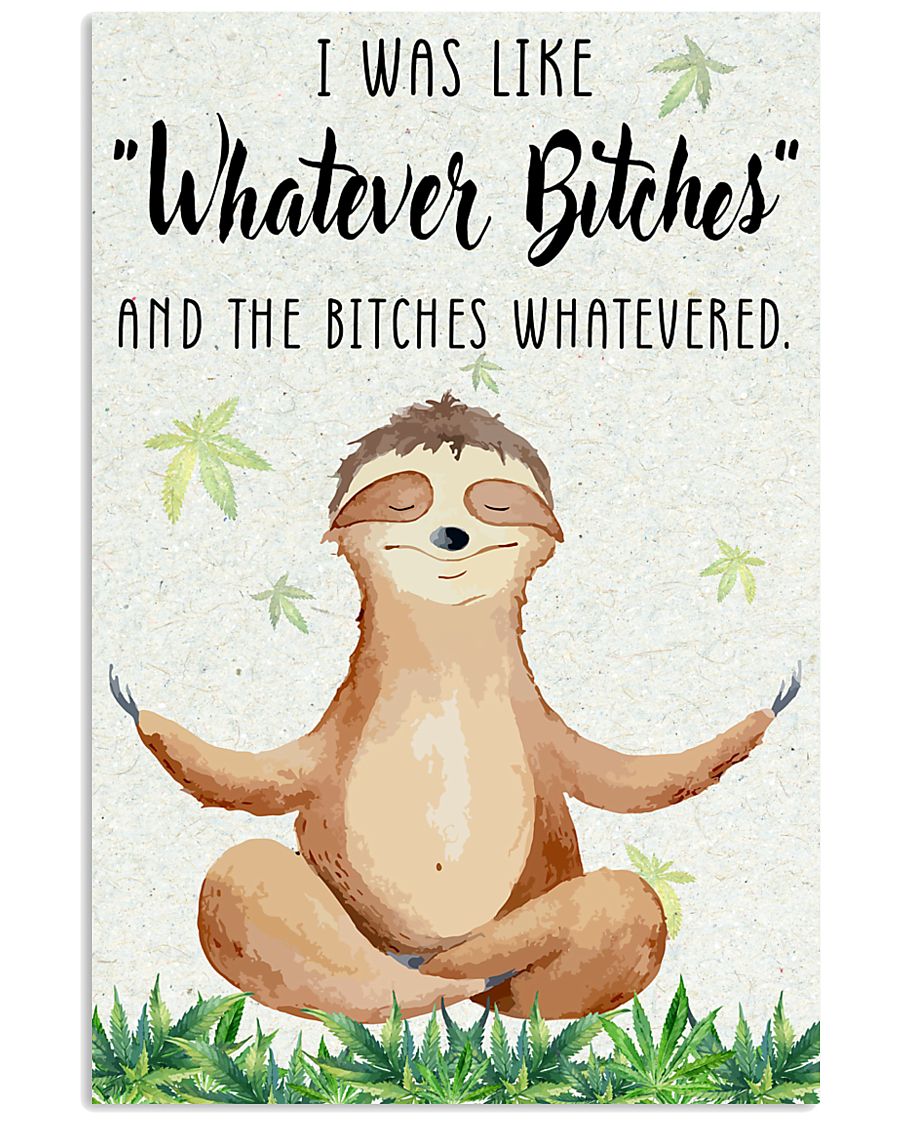 Poster Yoga whatever 24x36 Poster