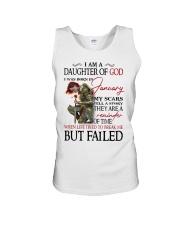 January daughter of god Unisex Tank tile