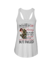 January daughter of god Ladies Flowy Tank tile