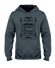 Julio oceano black Hooded Sweatshirt thumbnail