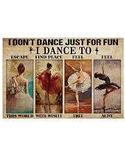 Poster Ballet i dont dance just for fun 36x24 Poster front