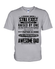 September Awesome Dad V-Neck T-Shirt thumbnail