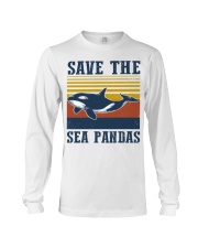 Mermaid sea pandas Long Sleeve Tee tile