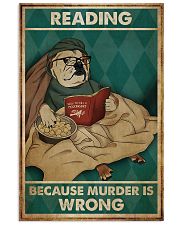 Poster Book dog reading beacause 24x36 Poster front