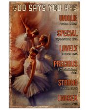 Poster Ballet god say you are unique 24x36 Poster front