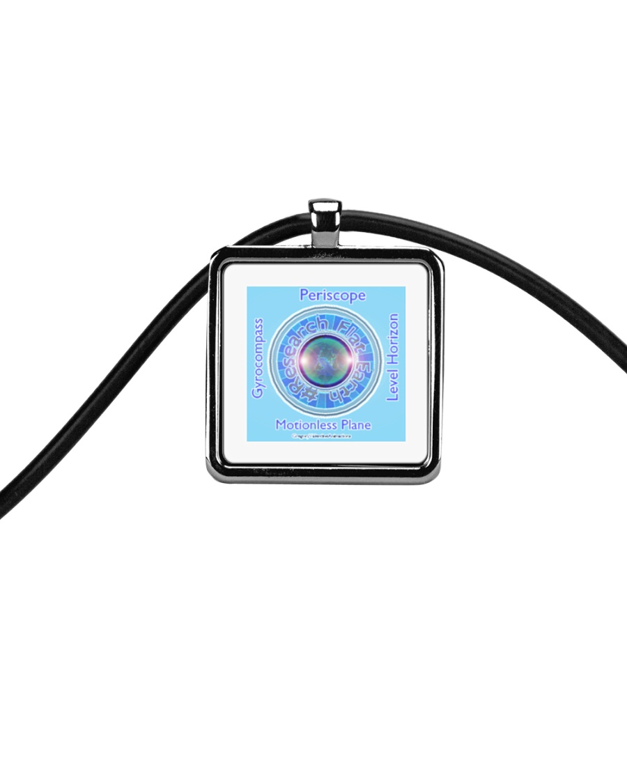 Flat Earth NYC Designs Cord Rectangle Necklace