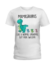 Mamasaurus Like Normal Grandma But More Awesome Ladies T-Shirt tile
