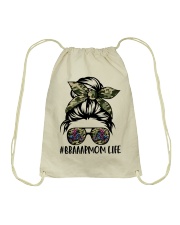 Braaapmom Life Girl Motorcycle Motocross Bike Drawstring Bag tile