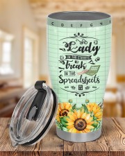 Lady In The Streets Freak In The Spreadsheets 30oz Cone Glitter Tumbler aos-glitter-tumbler-cone-shape-30oz-lifestyle-front-11