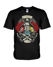 Freedom To Grill V-Neck T-Shirt tile