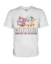 Chemistry For The Kitchen Baking Recipes V-Neck T-Shirt tile