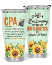 CPA Definition 30oz Cone Glitter Tumbler front